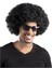 Siyah Renk Kıvırcık Afro Bonus Peruk Parti Peruğu 2