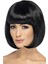 Siyah Renk Parti Peruğu Küt Saç 2