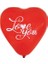 I Love You Baskılı Kalp Balon Adet Seçenekli 3