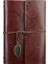 Nectaroy Retro Vintage Yapraklı Not Defteri, Klasik Pu Deri Kapak, Seyahat Defteri, Travel Journal 1