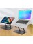 ZR-110 B Alüminyum 360 Derece Dönen Tabanlı Katlanabilir Taşınabilir Laptop Standı (Koyu 1