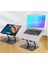 ZR-110 B Alüminyum 360 Derece Dönen Tabanlı Katlanabilir Taşınabilir Laptop Standı (Koyu 5