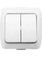 5 Adet Alsu Komütatör Ikili Anahtar Sıva Üstü Beyaz 2