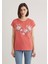 Çiçek Baskılı Pembe Tişört 1612618-71102 11