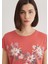 Çiçek Baskılı Pembe Tişört 1612618-71102 13