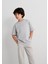 Organik Pamuklu Gri Basic Tişört 6610203-70075 17