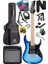 DE-150BL-35AMP Maple Klavye Hh Yüksek Kaliteli 35W Amfili Elektro Gitar Seti 1
