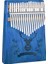 KLX-454G Hakiki Ağaç Geyik Desenli Kalimba 17 Tuşlu 2
