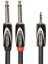 Black-Serisi Bağlantı Ekleme/split Kablo – 3,5 mm -Trs - 2x 6, 3 mm Jak, Uzunluk: 3 M – 1