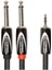 Black-Serisi Bağlantı Ekleme/split Kablo – 3,5 mm -Trs - 2x 6, 3 mm Jak, Uzunluk: 3 M – 2