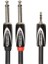 Black-Serisi Bağlantı Ekleme/split Kablo – 3,5 mm -Trs - 2x 6, 3 mm Jak, Uzunluk: 3 M – 5