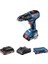Gsb 18V-50 Akülü Darbeli Delme Vidalama Makinesi (18 Volt, 2 x 2,0 Ah Akü, Şarj 4