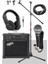 MGA-25BK-PAK Elektro Gitar Amfisi 25 Watt USB Bluetooth ve Şarjlı (Amfi Mikrofon Stand 1