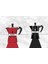 - Moka Express Siyah: 3 Cups Ocak Üstü Espresso Pişirici - 130ML - Alüminyum Gövde - 3