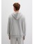 MVJNS Logo Baskılı Fermuarlı Kapüşonlu Gri Sweatshirt 0S10193-80196 11