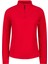 Camila Kadın Yarım Fermuarlı Ince Polar Sweatshirt Kırmızı 6