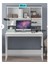Modern Tasarımlı Raflı Mdf Çalışma Masası - 80X166X55 cm 3