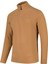 Cedric Erkek Yarım Fermuarlı Ince Polar Sweatshirt Camel 7