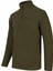 Cedric Erkek Yarım Fermuarlı İnce Polar Sweatshirt Haki 7