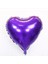 Kalp Balon Folyo Mor 45 cm 18 Inç 1