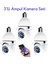 3 Lü Kamera Seti Wifi 360 Derece Panoramik Ampul Kamera Güvenlik Kamerası Gece Görüşlü Sesli 1