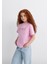Mavi Logo Kedi Baskılı Pembe Tişört 7610338-70973 16