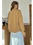 Camel Çift Katlı Kısa Ceket 4
