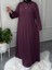 Butik Oyhso Kumaş Abaya Kol Büyük Beden Uyumlu Günlük Elbise 1