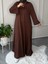 Butik Oyhso Kumaş Abaya Kol Büyük Beden Uyumlu Günlük Elbise 5