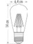 Cata Ct 4284 Rustik 6W LED Ampul Amber 2700K E27 Duy 2