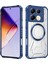 Case For Infinix Note 40 4g Için Manyetik Halkalı Şeffaf Akrilik Darbeye Dayanıklı Koruyucu Kılıf-Mavi (Yurt Dışından) 1