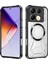 Case For Infinix Note 40 4g Için Manyetik Halkalı Şeffaf Akrilik Darbeye Dayanıklı Koruyucu Kılıf-Siyah (Yurt Dışından) 1