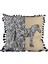 Safari Serisi Zebra Echo Püsküllü Kırlent Kılıfı 42X42 cm | Çift Taraflı Zebra Desenli Dekoratif Yastık 1