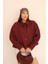 Kadın Bordo Düğmeli Oversize Ceket – Şehirli Stil, Modern Dokunuş 1