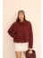 Kadın Bordo Düğmeli Oversize Ceket – Şehirli Stil, Modern Dokunuş 5