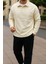 Erkek Polo Yaka Düğmeli Polar Sweatshirt Reglan Kol 1