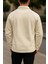 Erkek Polo Yaka Düğmeli Polar Sweatshirt Reglan Kol 2