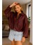 Oversize Bomber Deri Ceket 3