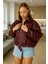 Oversize Bomber Deri Ceket 4