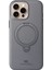 iPhone 15 Pro Max Vapor Deri Magsafe Standlı Kılıf - Titan Gri 2
