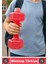 Dayanıklı Plastik Gündelik Spor Fitness Şık Tarz Eğlenceli Dumbell Tasarımlı Dambıl Suluk 500 ml 2