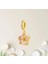 Gold Pembe Kiraz Çiçeği Charm 1