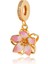 Gold Pembe Kiraz Çiçeği Charm 2