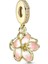 Gold Pembe Kiraz Çiçeği Charm 3