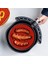 Renkli Isıya Dayanıklı Yıkanılabilir Silikon Fırın ve Airfryer Yuvarlak Pişirme Matı 23 cm (4887) 3