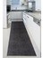 Kaymaz Taban Kesme Sade Yıkanabilir Halı Yolluk Antrasit Gri 1