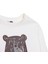 Erkek Bebek Hello Cute Bear Sweatshirt Şardonlu Üç Iplik Bisiklet Yaka Uzun Kol 3