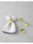 Summer Lemon Metal 4'lü Peçete Halkası 4 cm Gold 1