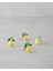 Summer Lemon Metal 4'lü Peçete Halkası 4 cm Gold 2