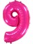 Rakam Balon 9 Rakamı Fuşya - 70CM 1